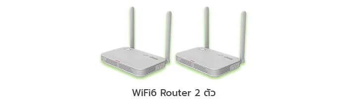 รับฟรีทันที MESH WiFi6 Router 2 ตัว